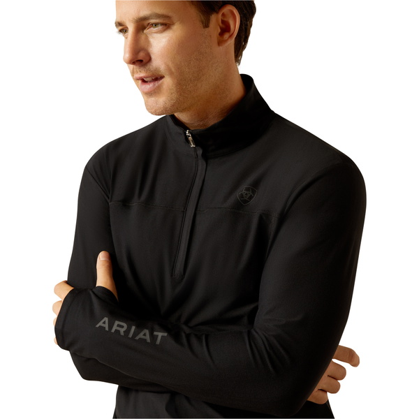 2025 Ariat Herren Lowell 3 . 0 1 / 4 Zip Baselayer 10052129 - Black